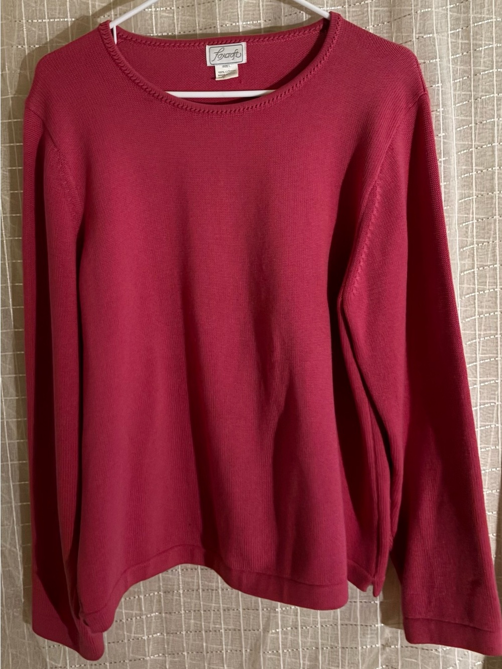 Foxcroft Women's Crewneck Sweater - Raspberry Red